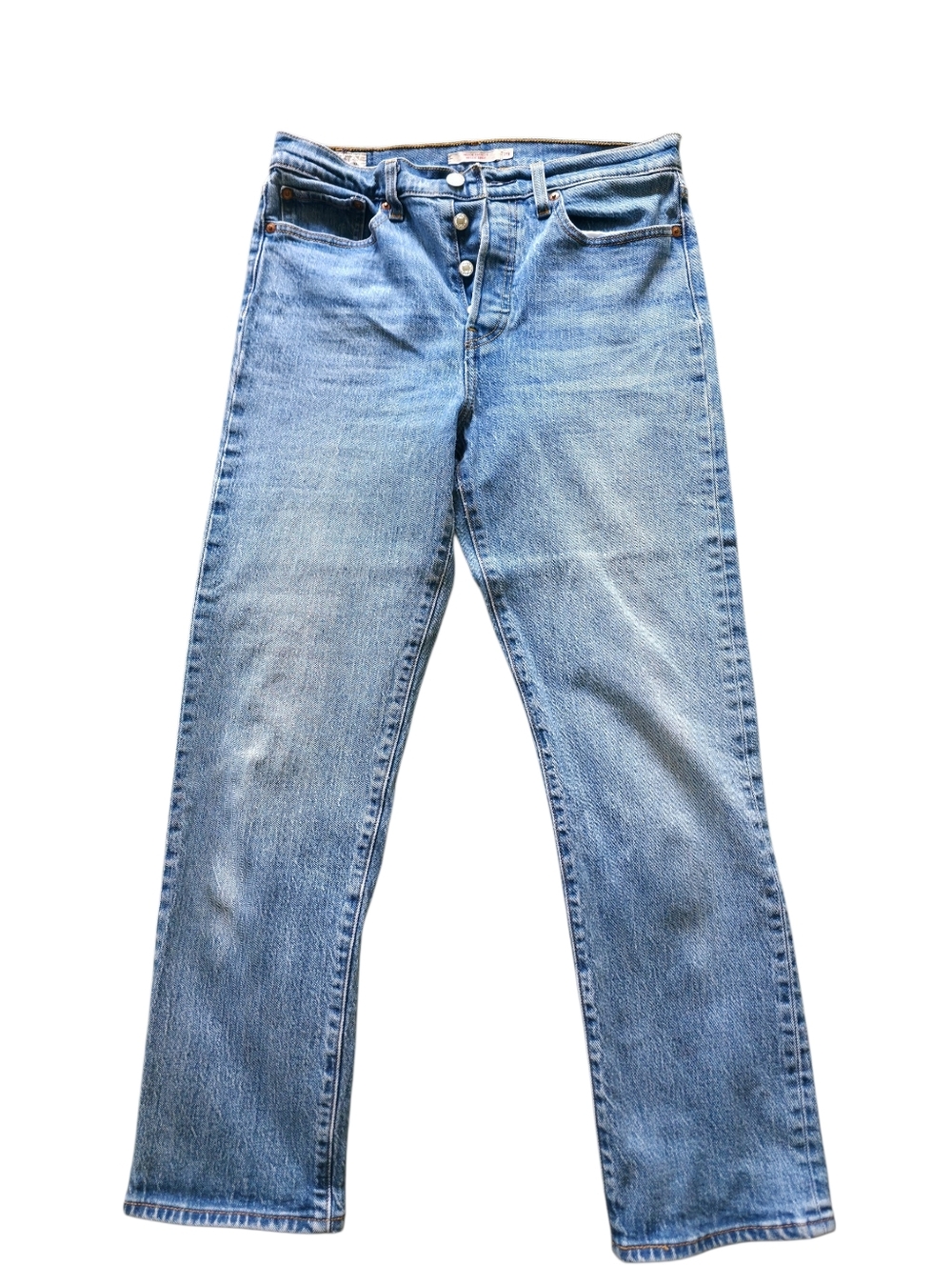 Levi's Wedgie Straight Buttonfly Jeans - Picture 5 of 8